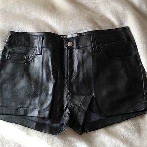 Vegan Leather short- shorts
